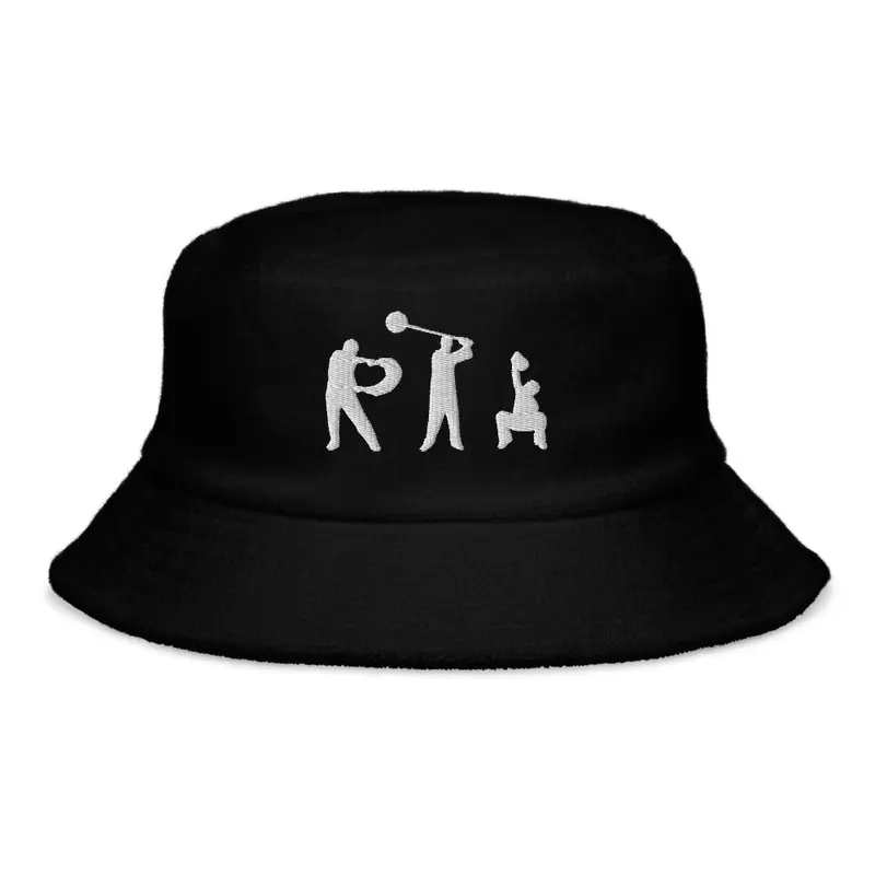 Black Bucket Hat w Silhouette