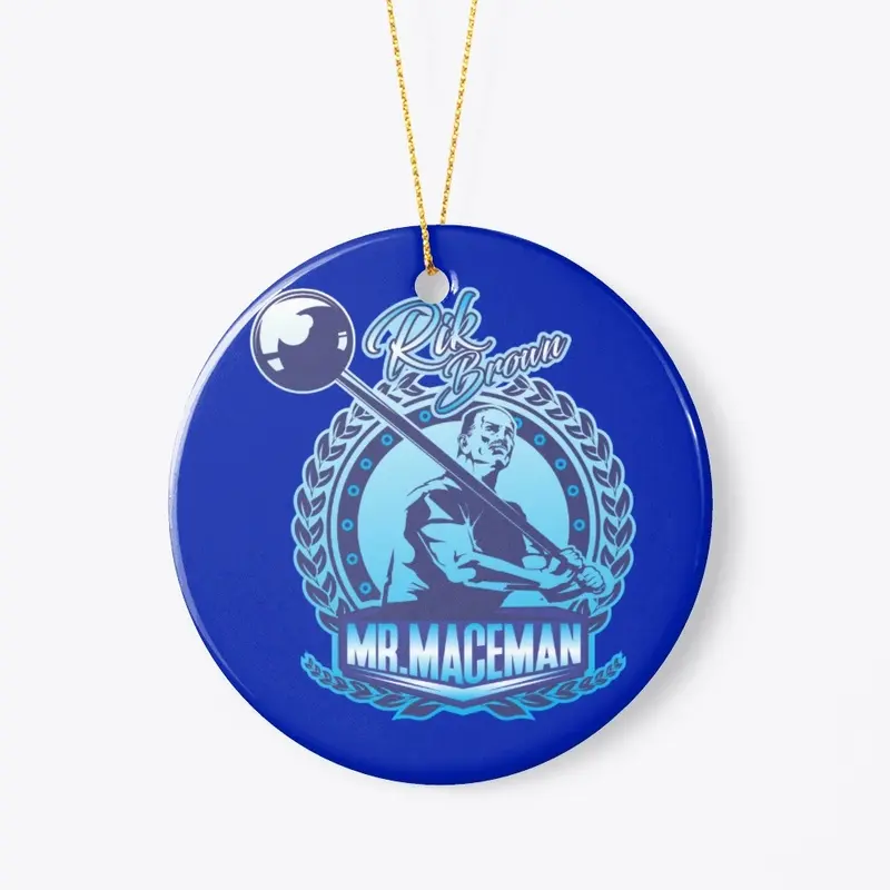 Mr Maceman Ornament (Blue Logo)