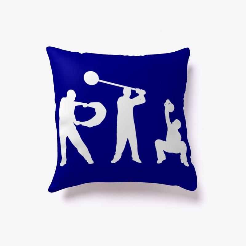 Silhouette Pillow (white logo)