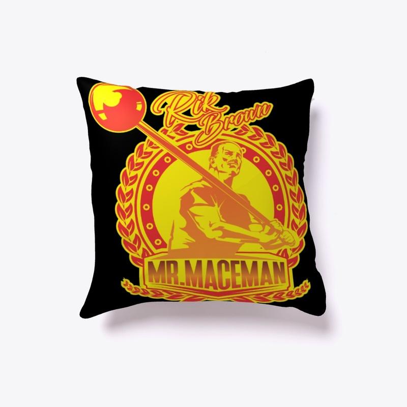 Mr Maceman Pillow (yellow logo)